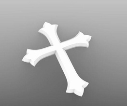 çapraz 3d model hıristiyan din sanat noel sembol deko dindar nesne jesu heykeller takı mücevher tanrı kutsal kilise heykel 3d print model - Mito3D