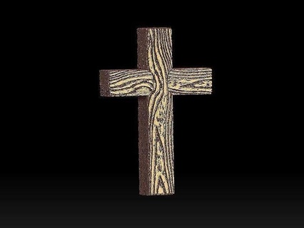 attraversare legna albero cristianesimo Gesù Cristo santo cattolicesimo arte sculture 3d print model - Mito3D