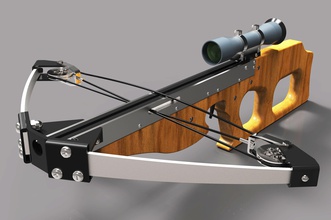 ballesta arco flecha militar arma dardo impresión 3d equipo madera guerra herramienta juegos juguetes 3d print model - Mito3D