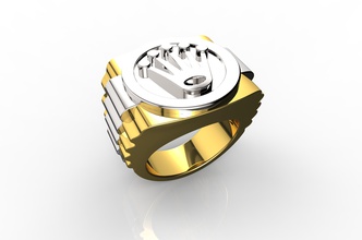 crow-ring Schmuck gold ring Silber Hochzeit Mode-ring sterling gold-ring Platin weiß engagement engagem Diamant-ring cad Halskette Anhänger Ohrring Mode-Schönheit - Armband Ringe 3d print model - Mito3D
