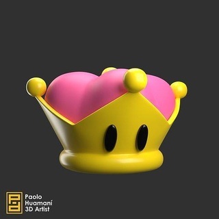 crown bowsette toy mario bros movie peach cosplay toys games nintendo 3d print model - Mito3D