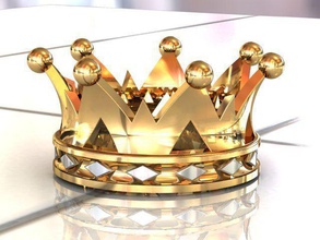 corona curvo consigli gioielli oro di lusso anello modello forma la anelli 3d print model - Mito3D