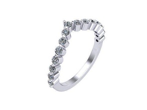 corona diamante squillare d'oro argento gioielleria anelli 3d print model - Mito3D
