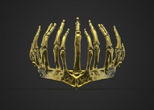 corona of inferno agghiacciante avventure sabrina regina scheletro cranio incantatore satana signora moda 3d print model - Mito3D