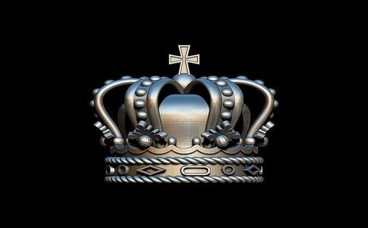 corona colgante pendiente Rey royal monarca trono Reino miniaturas coronas Arte esculturas joyería oro plata anillo joya colgantes 3d print model - Mito3D
