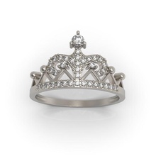 corona anello di design diamanti gioielli la brillante il diamante fidanzamento gemma oro gioiello lusso matrimonio disco platino preziosi stampabile lucente argento accessorio anelli 3d print model - Mito3D