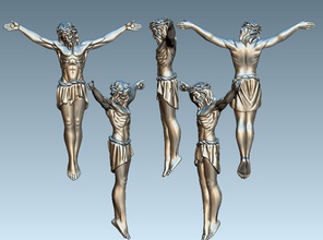 crucifixion jewelry sculpture pendant icon zbrush other 3d print model - Mito3D