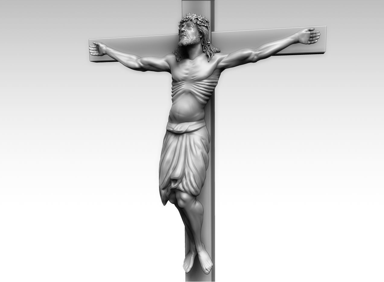 crucifixion of jesus christ jewelry miniature 3D print model - Mito3D