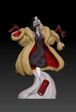 cruella de vil 101 dalmatians devil evil dogs games toys 3d print model - Mito3D