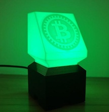 crypto wifi night light led color brightness - esp8266 nightlight lighting cryptocurrency bitcoin ethereum house 3d print model - Mito3D