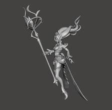 crystal rose janna 3d model lol league of legends wild rift games toys game accessories 3d print model - Mito3D