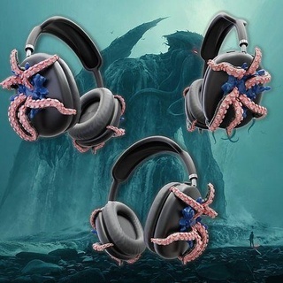 cthulhu airpods max attachments attachment earbuds sculptures chtulhu tentacle airpodsmax cover design style headphones octopus decor music apple iphone art 3d print model - Mito3D