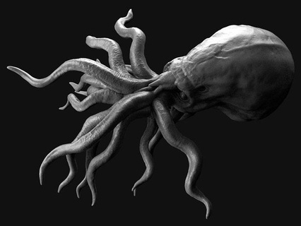 Cthulhu baş Lovecraft canavar yaratık bilim fi korku fantezi mitos Antik kozmik kozmikorror figürinler heykel büst hp Sanat heykeller 3d print model - Mito3D