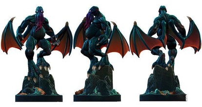 cthulhu stl modèle nintendo légendes of zelda dragon statue lovecraft démon créatures sculpture créature miniatures figurines impression 3dprint imprimable rpg art sculptures 3d print model - Mito3D