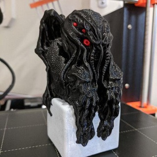 cthulhulow heykelcik Cthulhu Lovecraft idol heykel çevre şövale boya fırça boyama Sanat heykeller 3d print model - Mito3D