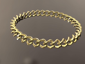 cubana bracciale gioielli braccialetto oro cubano costoso luxurry jewerly gangsta gang accessorio bracciali 3d print model - Mito3D