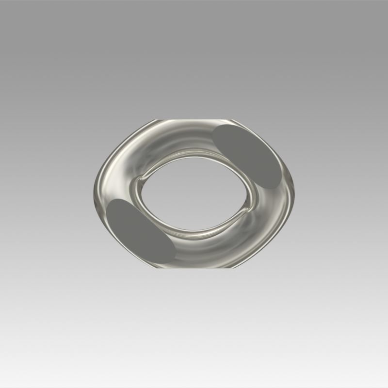 cuban chain supply silver rim mechanical lock jewelry jewellery jewel golden gem fashion components clasp 3D print model - Mito3D