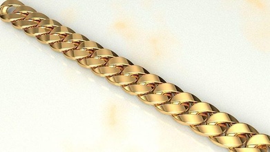 küba zincir kolye or bilezik model miami altın gümüş düğün mücevher takı nyc kolyeler 3d print model - Mito3D