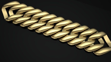 cubano cadena collar pulsera modelo 5 oro plata joya joyería imprimible diamante 3dprint collares 3d print model - Mito3D