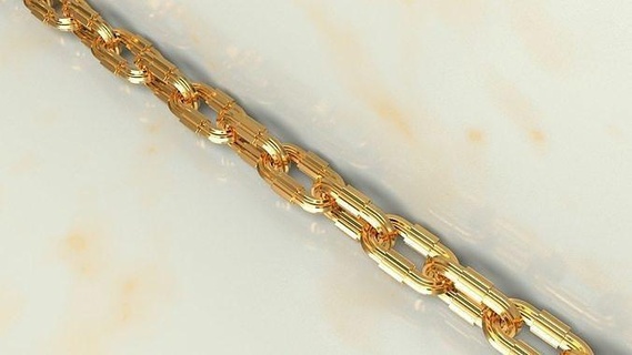 cubano catena Ermete collana braccialetto gioielleria moda oro lusso pendente argento gioiello cubanchain collane 3d print model - Mito3D