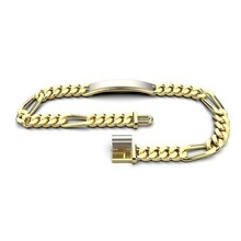 cubano ligação pulseira br03 justa miami colar prata ouro homens moda imprimível unissex joalheria tiffany pulseiras 3d print model - Mito3D