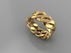kubanisch Ring acessorios Mode 3d Matrix Schmuck Gold Designer Golddesigner JewelleryDesigner Juwel Nashorn einfach Trend Modell einstellen Ringe 3d print model - Mito3D