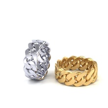 kubanisch Ring Schmuck 3dprint Gold cad druckbar Diamant Engagement Silber Weiß Mode Schönheit Platin Ringe 3d print model - Mito3D