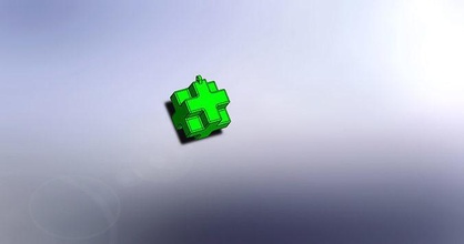 cube cross porte clés inhabituel traverser branché 3d impression personnalisé art brillant unique conception pendentif mode 3d print model - Mito3D