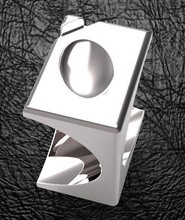 Würfel ovoide Ring Mensring Mode Stil modern Geometrie Schmuck Ringe 3d print model - Mito3D