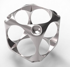 cube ring jewelry men woman fashion style elegant modern rings 3d print model - Mito3D