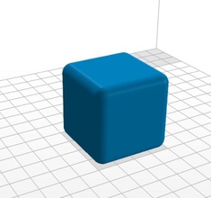 cube rounded edge 40 mm games-toys toy box games toys other 3d print model - Mito3D