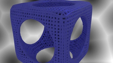 cubo sfera di matematica dell'art art per la fiore il design arredamento architettura interni tabella esterno colore cilindro casa voce stile plastica resina camera gli della interior matematiche arte 3d print model - Mito3D