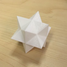 cubo stella forma freddo yoshimoto scrivania giocattolo matematica stellato romboidale decaedro dodecaedro modello giugno arte sculture 3d print model - Mito3D