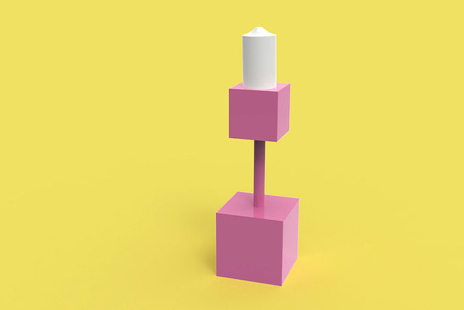 cubo candelabro 3d stampa candela titolare supporto candeliere applique candelabri In piedi cactus vaso interno casa arredamento idea opera d'arte design arte Casa 3D print model - Mito3D