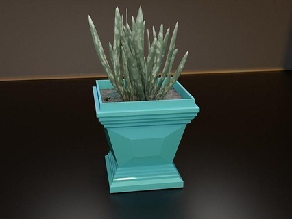 kübik tencere çiçek bitki kaktüs örtüsü Yaprak büyüme vazo yeşil saksı sulu genel dekor botanik sıra deko modern dekorasyon ekici ev 3d print model - Mito3D