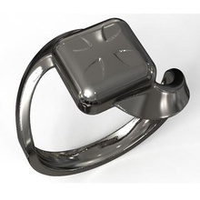 cubo contorto Uomini squillare gioielleria uomini moderno moda elegante anelli 3d print model - Mito3D