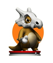 cubone figurilla pokemon personaje 3dprint coleccionable juegos juguetes 3d print model - Mito3D