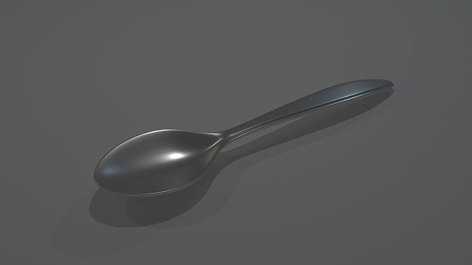 cuchara sopa cubierto alimento comida casa 3D print model - Mito3D