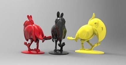 cuervo warner bros personaje animado clasico ave plumas pico calentamiento global escultura arte animal art 3d print model - Mito3D