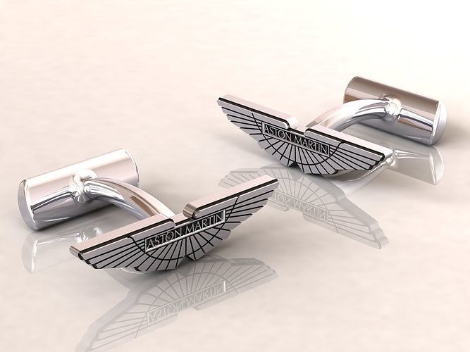 cufflinks aston martin jewel jewelry gold silver printable jewellery brilliant platinum sterling fashion beauty brillant apparel cars luxury gentleman car 3D print model - Mito3D