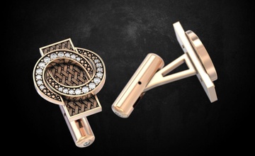 kol düğmeleri 129 erkek takı 3dprinted tasarım moda altın mücevher baskı printabl yazdırılabilir prototipleme Gümüş erkekler 3d print model - Mito3D