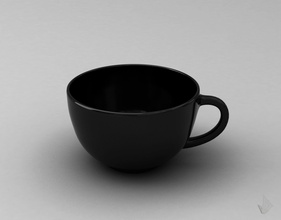 cup 005 xícaras café utensílios domésticos chá talheres copo xícara recipiente bebida cozinha porcelana casa jantar 3d print model - Mito3D