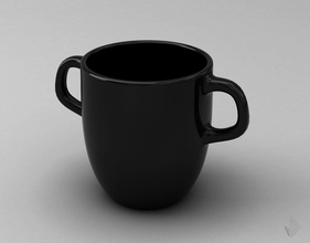 cup 007 tazza maniglie tazze caffè casalinghi tè stoviglie contenitore bevanda cenare camera porcellana casa cucina 3d print model - Mito3D
