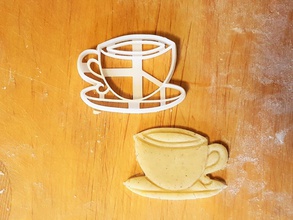 copa do cortador de cookie a casa taça caneca mesa utilidades domésticas porcelana chá o café biscoito gengibre pão cozido padaria cozimento protonik jantar cozinha 3d print model - Mito3D