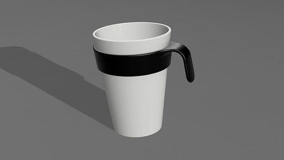 cup holder cupholder coffee tea breakfast lunch drink drinkcoffee art support water 3d print model - Mito3D
