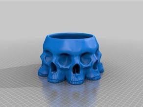 cup skull glass tableware beverage alcohol wine plate interior design dish house decor 3d print model - Mito3D