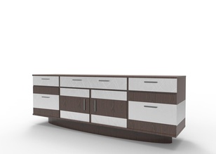 cupboard multi project furniture drawer contemporary family wood art 3d print model - Mito3D