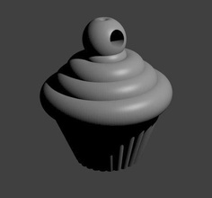 cupcake chiave titolare supporto adorabile carina moda 3d print model - Mito3D