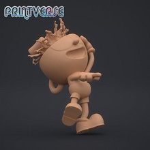 cuphead figurine cuphead cartoon 3d printing creality jeweler silver printable sterling games toys games toys 3d print model - Mito3D