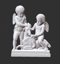 cupidon chèvre dieu statue sculptures grec art 3d print model - Mito3D
